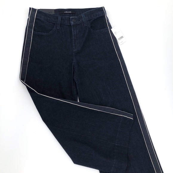 J BRAND Liza Mid Rise Crop Culotte Jeans in Border Size 25, 26 - Picture 6 of 8